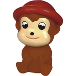 Squeaking rubber monkey toy
