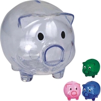 Plastic transparent piggy bank.... from ASI 31977 Adline Industries Inc