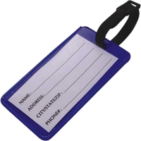 Clear plastic luggage tag.... from ASI 31977 Adline Industries Inc