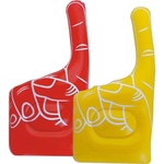 Inflatable cheering hand