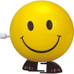 Wind-up happy face toy