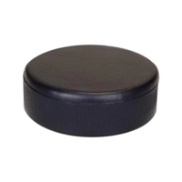 Black hockey puck shaped stress reliever.... from ASI 31977 Adline Industries...