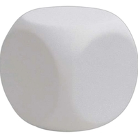 White rounded cube shaped stress reliever.... from ASI 31977 Adline...
