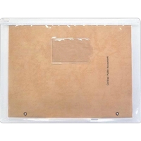 Clear vinyl document/sheet protector with side zipper closure.... from ASI...