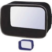 Clear see-all vinyl and nylon cosmetic bag with colored sides.... from ASI...