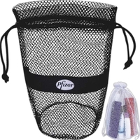 Mesh drawstring bag