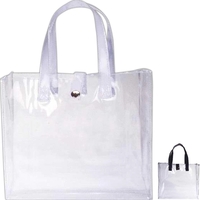 Clear weekender bag