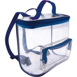 Clear tote backpack