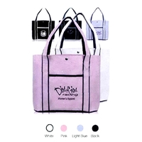 Premium fashion tote bag, 600 Denier color polyester, 12.125" x 16.25".......