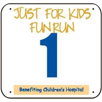 Fun run numbers with black numerals and rounded corners.... from ASI 37235...