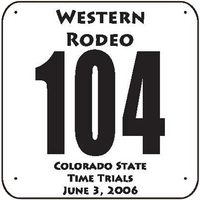 Large size pin on number with black 4.75" numerals and rounded... from ASI...