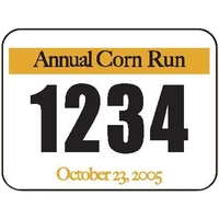 Adhesive numbers with rounded corners and black 2.75" numerals.... from ASI...