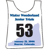 Ski number with black numerals and elastic straps.... from ASI 37235 The...
