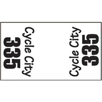 Adhesive frame number with black numerals in two positions.... from ASI 37235...