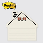 Post It - Die cut note. House. Large