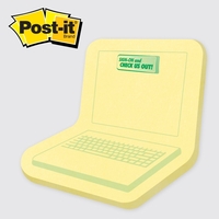 Post It - Die cut note. Computer (Laptop ) sticky... from ASI 91240...