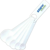 Measuring spoon set that includes 1 tablespoon, 1/2 tablespoon, 1...