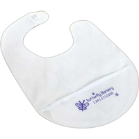 11" x 14" white baby bib with clear pocket and hook... from ASI 62190 Illini