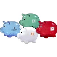 Promotional piggy bank with twist-off plug on bottom.... from ASI 62190 Illini