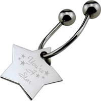 Designer inspired nickel plated star key tag.... from ASI 62190 Illini