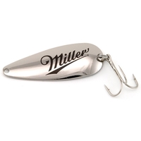 Nickel-plated solid marine brass spoon fishing lure. CEO Fishing Lure.......
