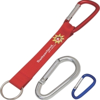 1.1" x 2" - Carabiner with 1 color aluminum with split... from ASI 65485 ZZ...