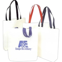 Two-tone Canvas tote bag with 22" handles... from ASI 34800 Alstar Creations...