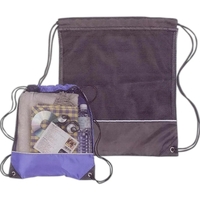Carry-all drawstring pack has one mesh side... from ASI 34800 Alstar...