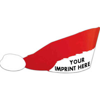 Santa hat made from heavy high density white poster board.... from ASI 67620...