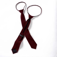 Maroon Zipper Tie