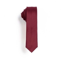 Maroon Skinny Tie