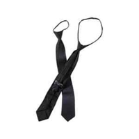 Black Zipper Tie