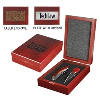 Two piece wine accessory set.... from ASI 40544 Binaco / Binaline