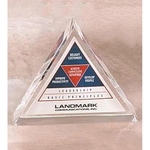 Triangle shape Lucite Embedment