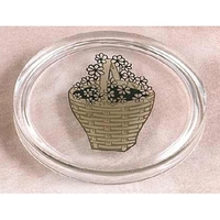 Round coaster with embedment. Blank item.... from ASI 69240 MasterCast LTD /...