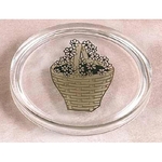 Coaster shape Lucite Embedment