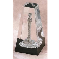 Obelisk shape Lucite Embedment
