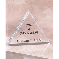 Triangle Acrylic Paperweight