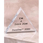 Triangle Acrylic Paperweight
