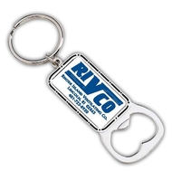 Rectangle Bottle Opener Key Tag