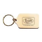 Stamped Brass Key Tag