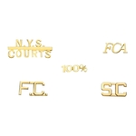 Bright no color with Piercings Lapel Pin