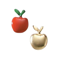 Painted Apple Lapel Pin