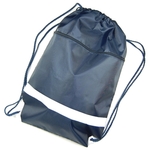 Drawstring backpack with zipper pocket