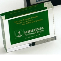 Rectangular MastCast embedment paperweight. Blank product.... from ASI 69240...