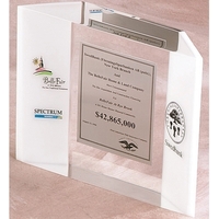 Trapezoid shaped embedment, 5 1/2" x 6 1/2" x 1 1/2".... from ASI 69240...