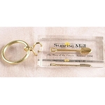 Square Key Tag shape Lucite Embedment