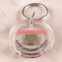 Round Key Tag Shape Lucite Embedment