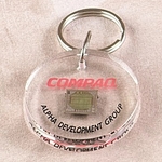 Round Key Tag Shape Lucite Embedment