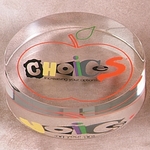 Round shape Lucite Embedment